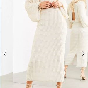 ASOS EDITION embellished pearl midi skirt co-ord